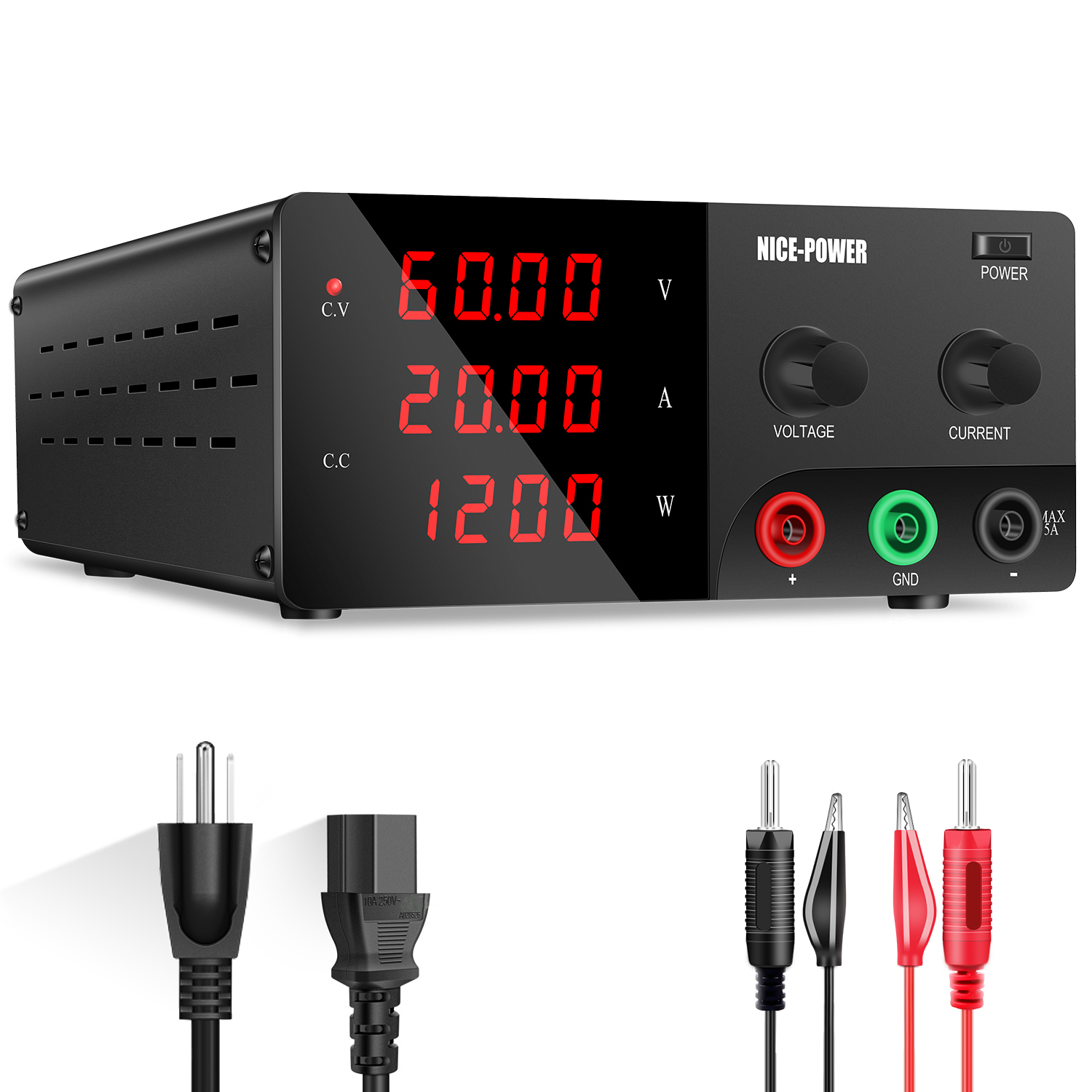30V 30A Lab Bench Stromquelle  – High Power 60V 20A Bench Power Supply Bewertung und Preis